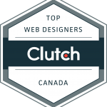 Clutch Top Web Designers Canada award badge